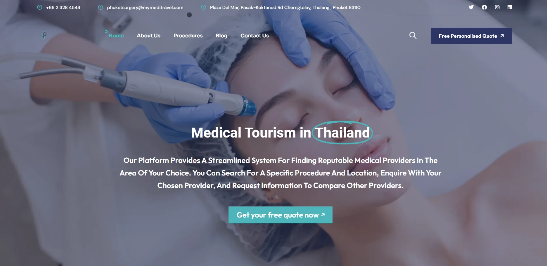 Phuket Surgery website