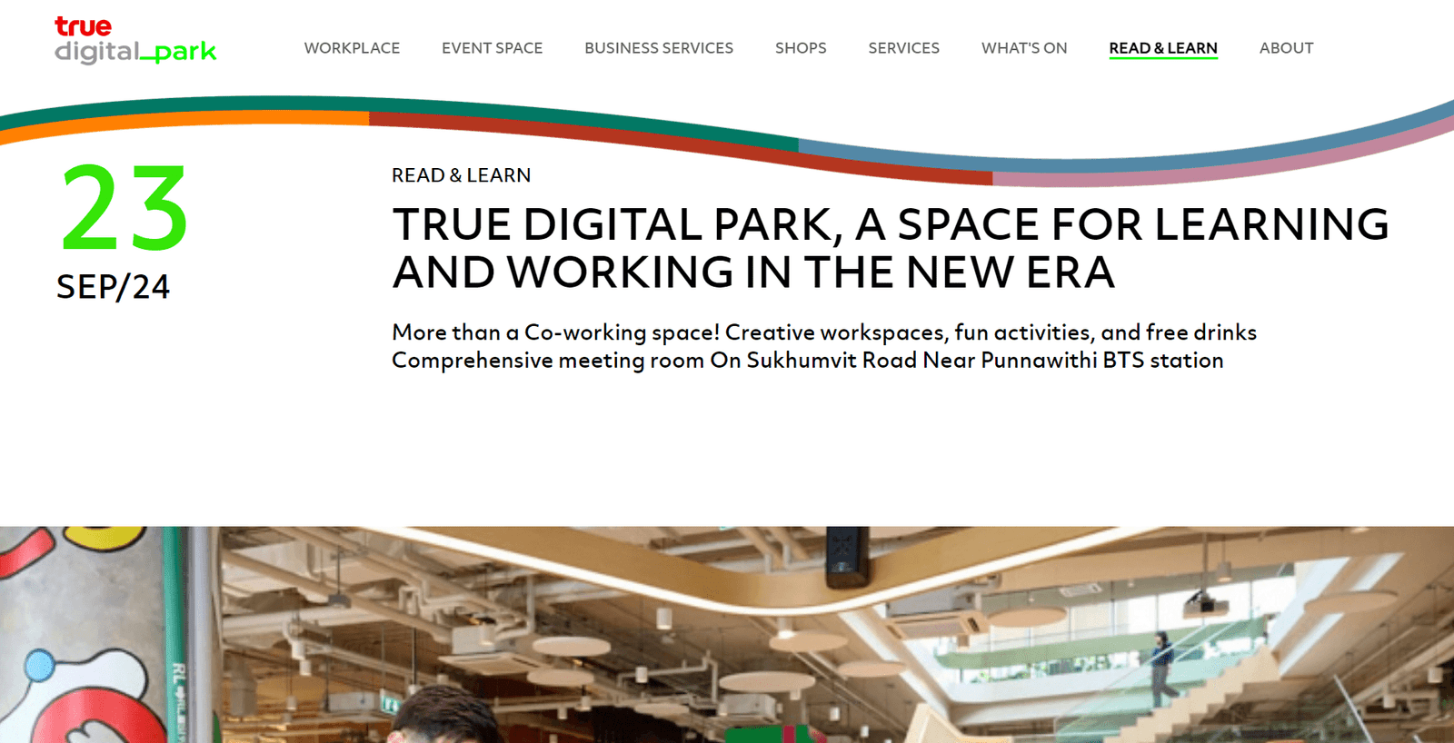 True Digital Park website