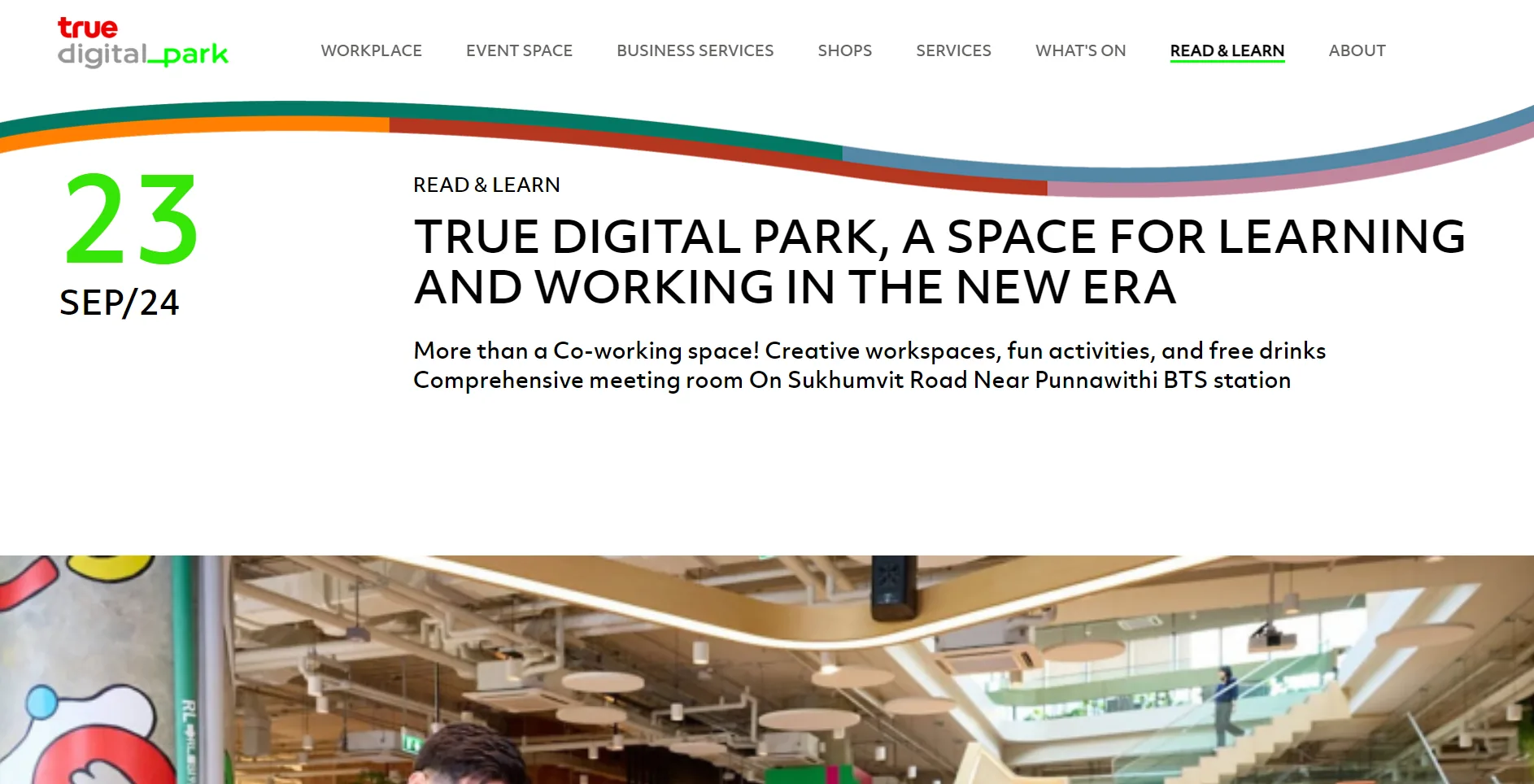 True Digital Park website