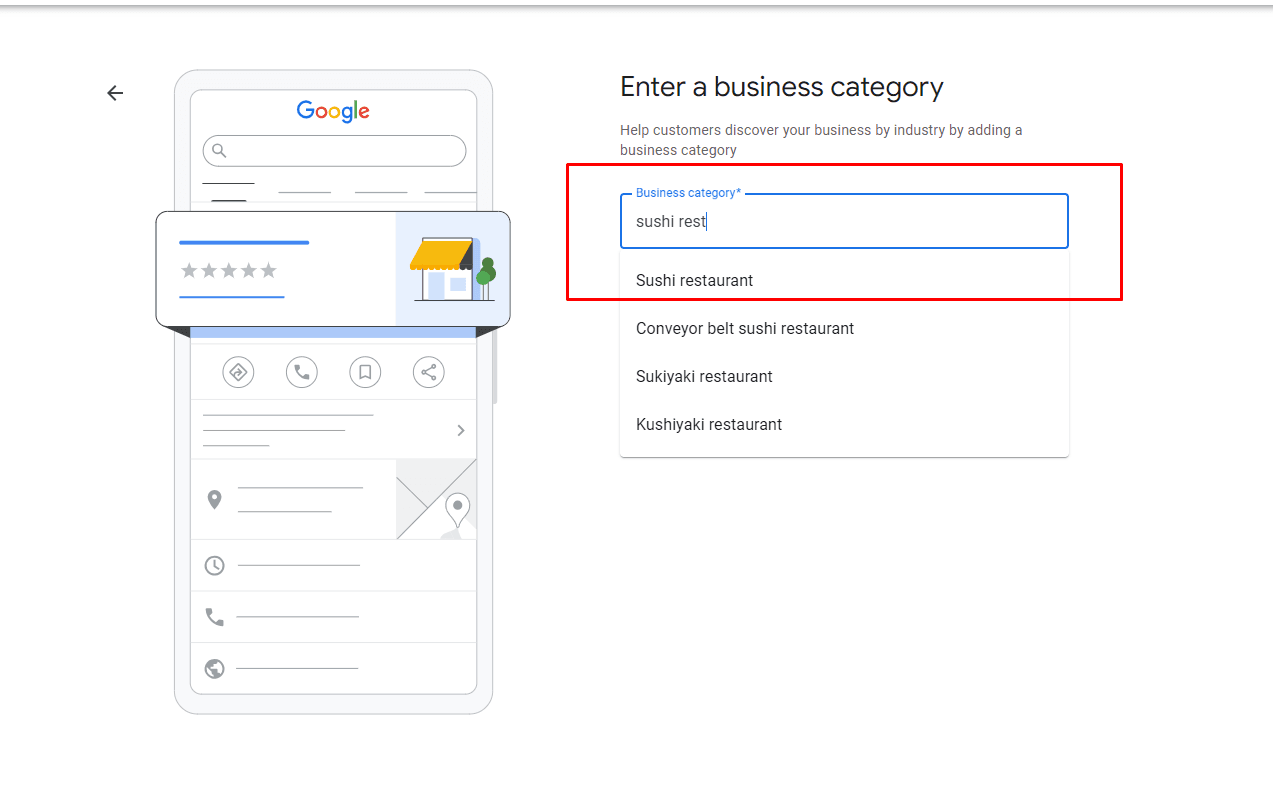 GMB business listing