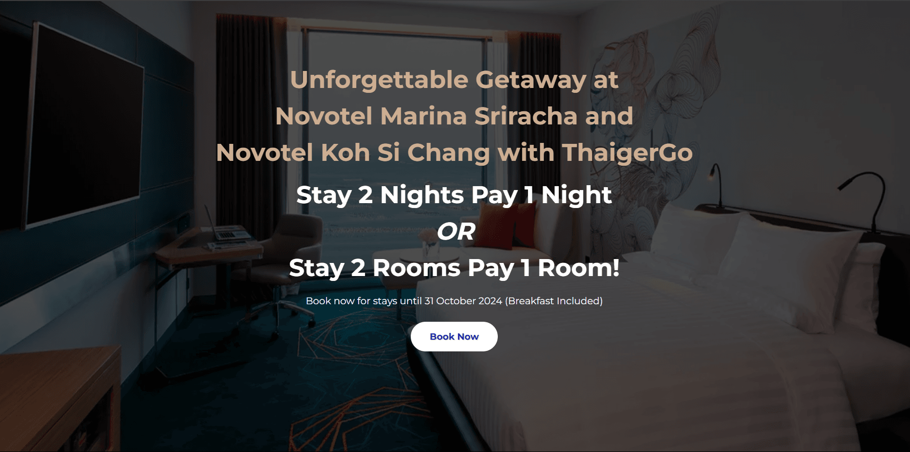 Novotel Sriracha Landing Page